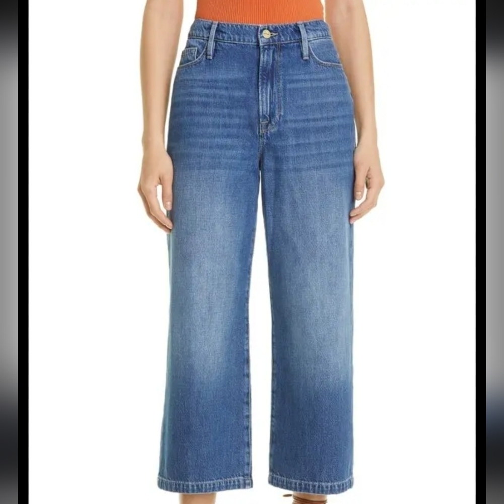 Frame Ali Wide Leg Crop